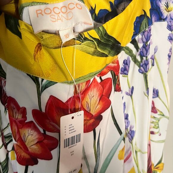 Rococo Sand Anthropologie Aprile Floral Skirt Size 10 - Picture 5 of 9